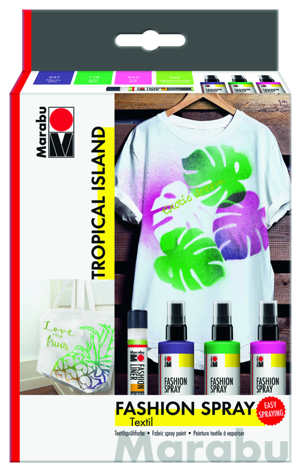 Black Fabric Spray Paint 150 ml Marabu Textil Design