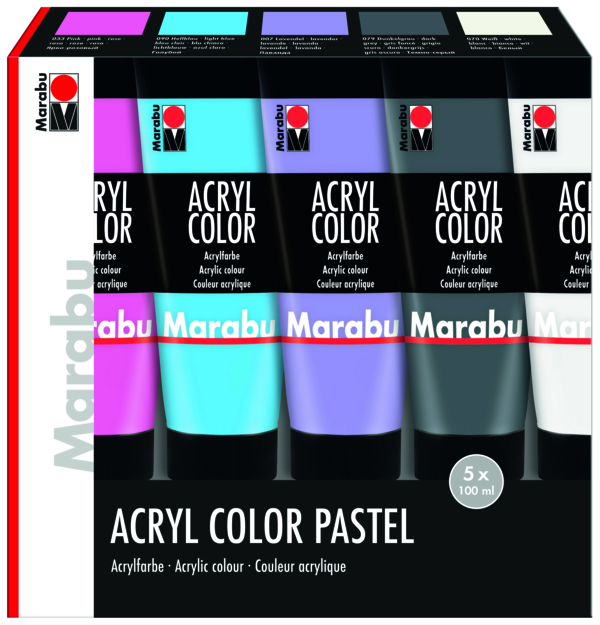 Marabu Acrylfarbe Acryl Color 100 ml (073/schwarz)