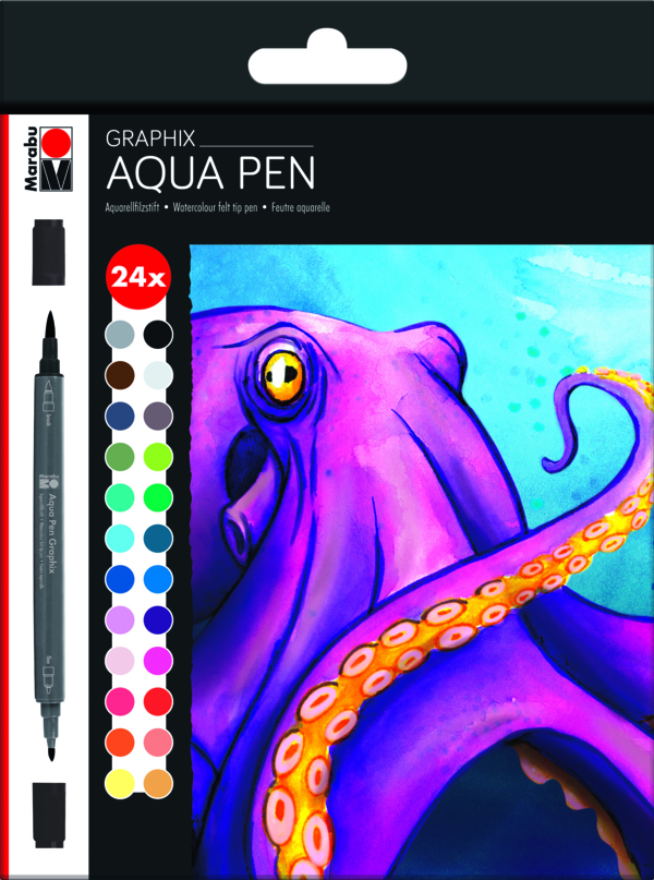 Aqua Pen Graphix Watercolor Felt Tip Pens, Hobby Lobby